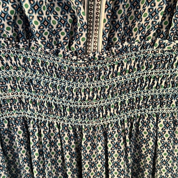 Max Studio Maxi Dress V-neck short sleeves tiered NWT XL - Picture 7 of 10